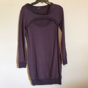 Monrow Purple Long Sleeve Dress
